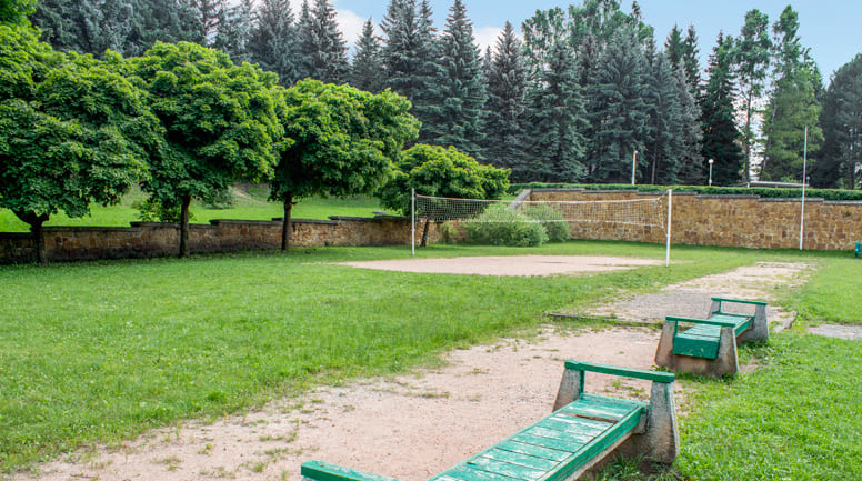 Волейбольная площадка санатория Пикет Кисловодск 