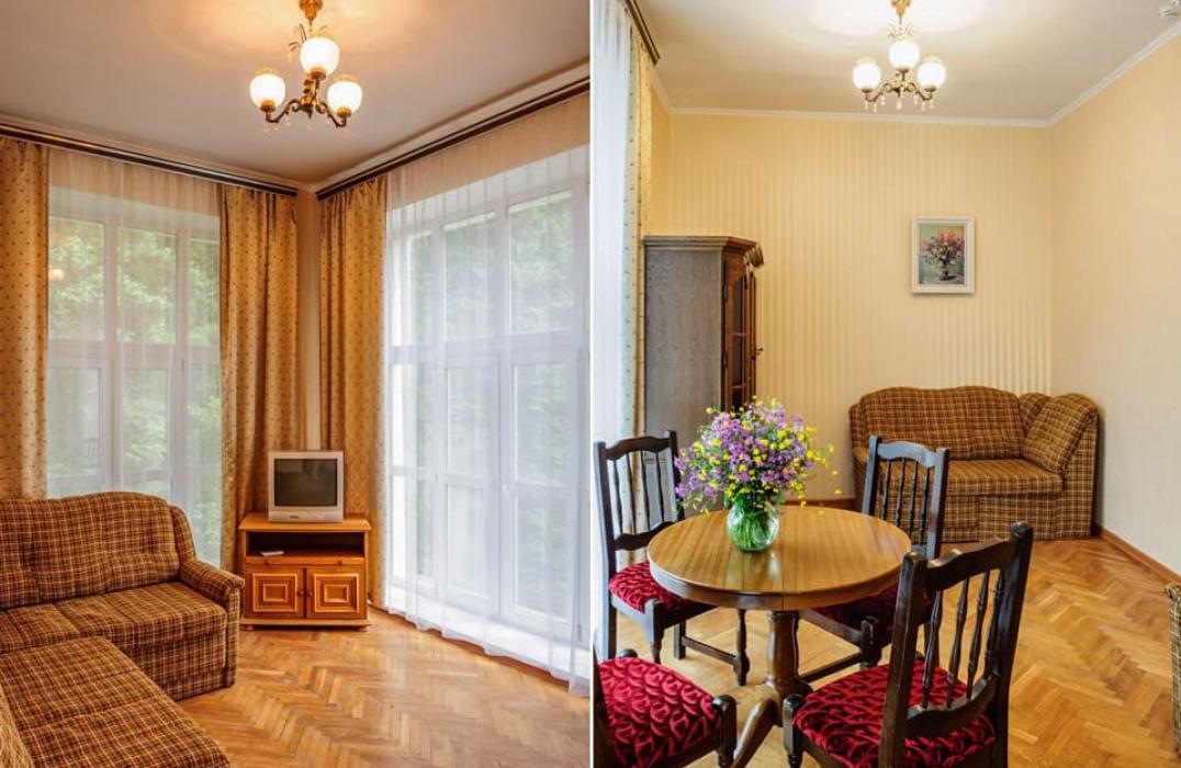 Гостиная 8 местных 5 комнатных Апартаментов, Корпус 1 в санатории Ерино. Москва