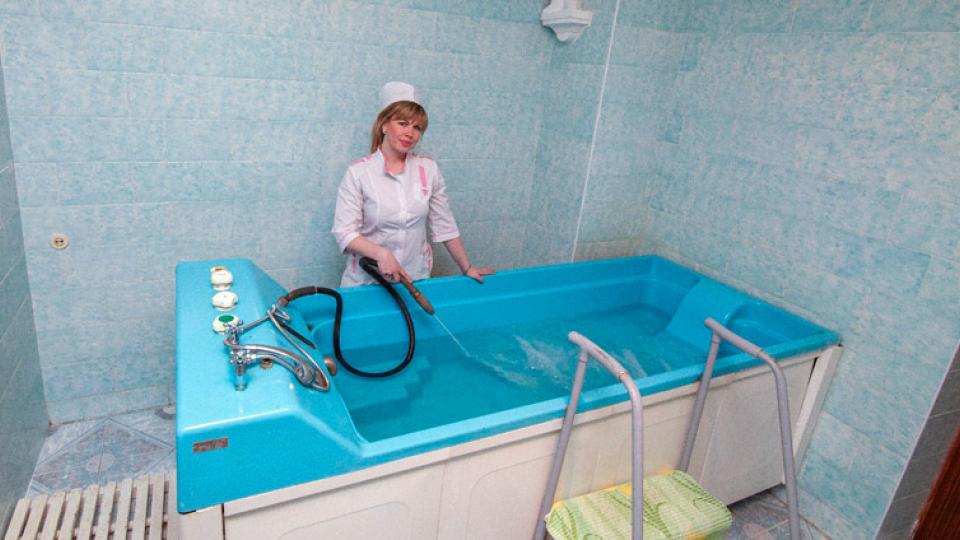 Подводный душ-массаж в санатории Воронеж Ессентуков
