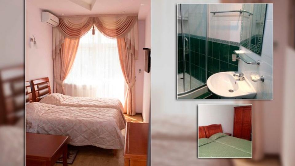Интерьер в 2 местном, 1 комнатном, Стандарте без балкона отеля Радуга-Престиж в Сочи