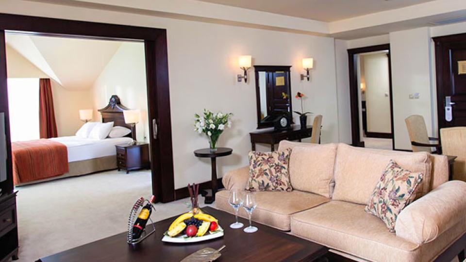 Гостиная в номере Люкс. Отель Alva Donna Beach Resort Comfort. Сиде