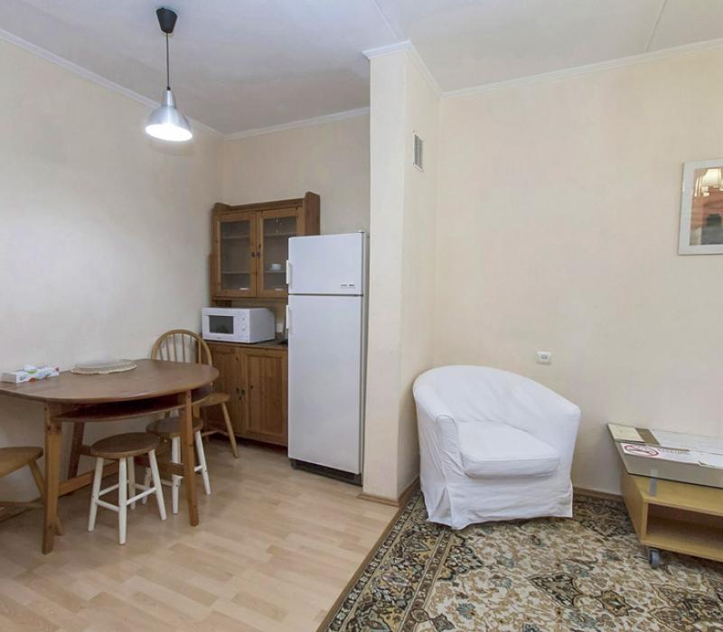 Кухонная зона в гостиной 2 местного 2 комнатного Люкса, Корпус 1 санатория Валуево в Москве