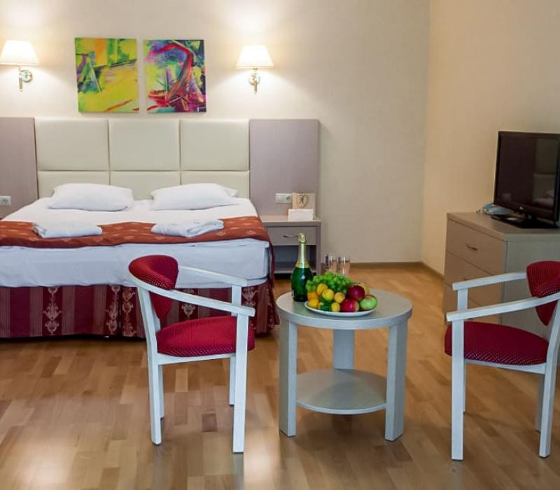 Спальня в 2 местном 2 комнатном Люксе Premium санатория Красная Пахра в Москве