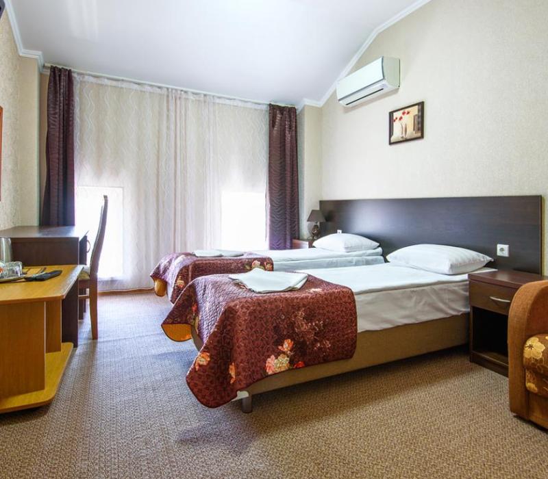2 местный 1 комнатный Стандарт без балкона Корпус А в отеле Патио в Анапе фото 4
