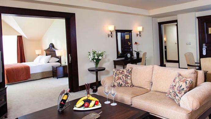 Гостиная в номере Люкс. Отель Alva Donna Beach Resort Comfort. Сиде