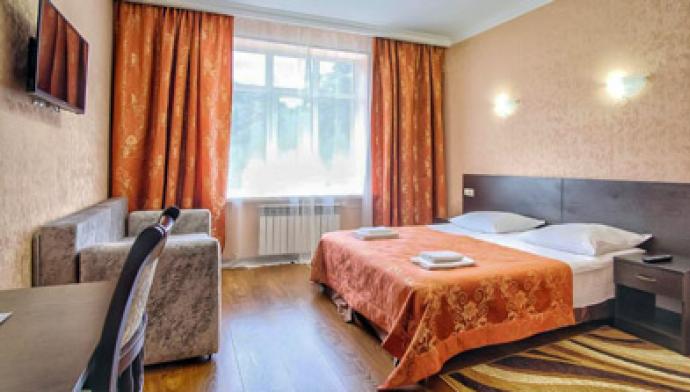 Отель Кавказ в Архызе, номер 2 местный 1 комнатный Улучшенный Стандарт (2,3 этажи)