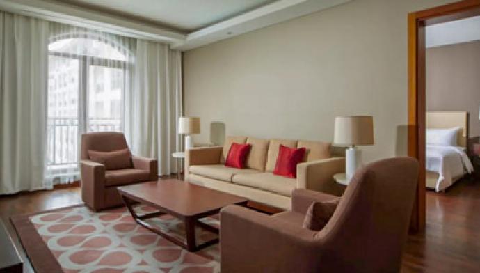 Отель Sochi Marriott Krasnaya Polyana. 4 местный 2 комнатный Люкс Семейный