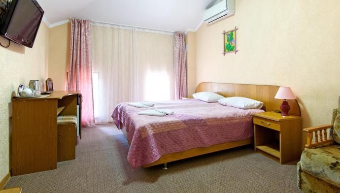 2 местный 1 комнатный Стандарт без балкона Корпус А в отеле Патио в Анапе