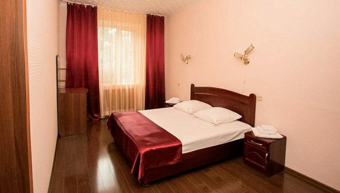 Гостиница Жемчужина Кавказа в Жележноводске, номер 2 местный 2 комнатный Люкс с джакузи № 407